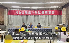 河南省围棋少年队暑期集训在孟州市拉开帷幕